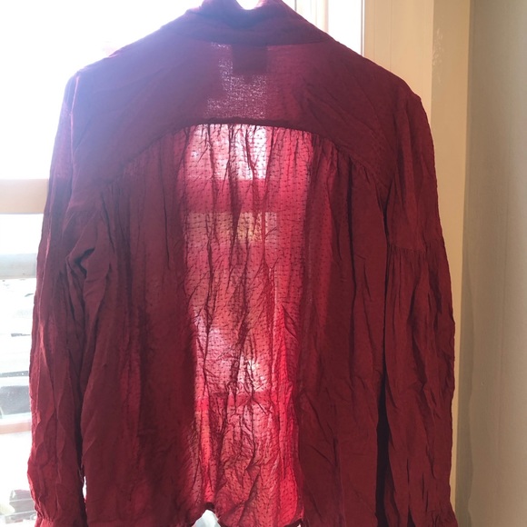 Idano 100% Viscose Long Sleeve Blouse - Picture 5 of 5